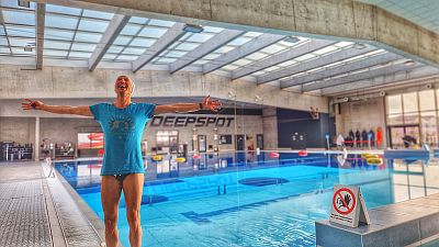 Deepspot 45,4 m hluboký bazén - report za leden