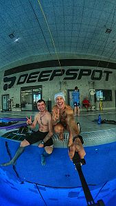 Deepspot 45,4 m hluboký bazén - report za leden