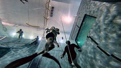 Freediving kurz v bazénu Y-40 Itálie: dokončení FII levlu 1 a 2